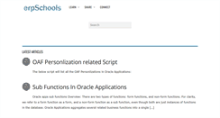 Desktop Screenshot of erpschools.com
