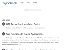 Tablet Screenshot of erpschools.com